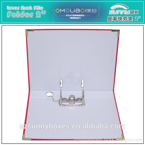 High Quality Imitation Leather 2" Lever Arch File Decoration With School File A4